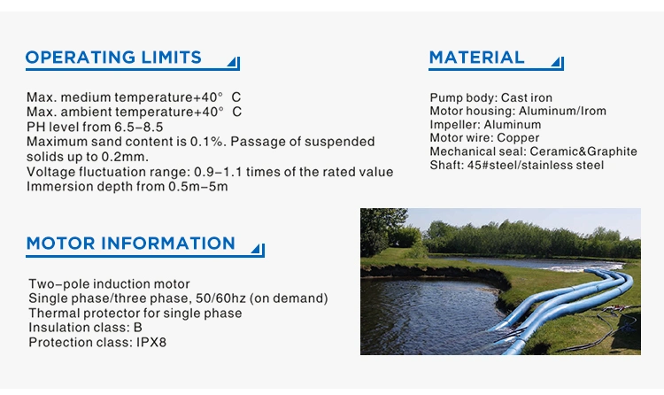 0.5HP/1HP/1.5HP Qdx Series 1 Inch Electric Submersible Water Pump with Float Switch Qdx1.5-32-0.75