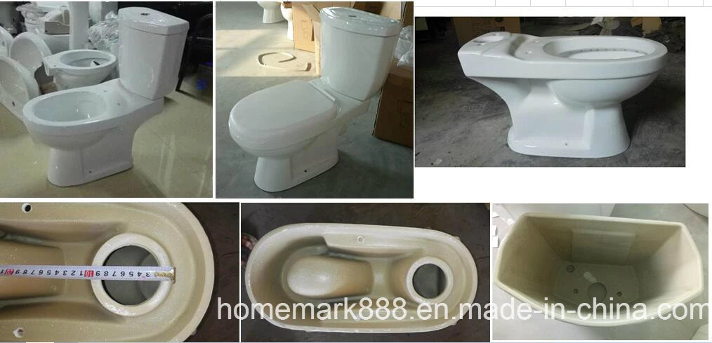 Competitive Price Two Pieces Ceramic Twyford Toilet for Africa and MID East