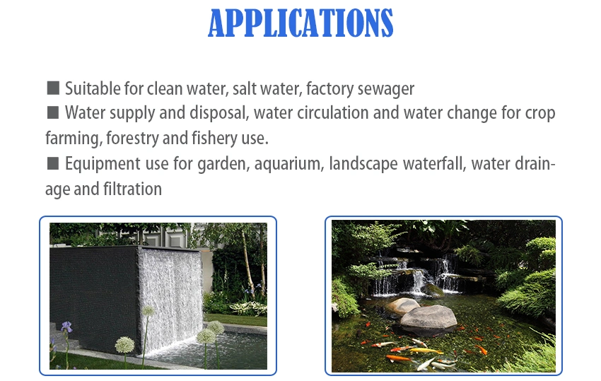 150W/400W Portable Fish Pond Water Supply Water Circulation Electric Stainless Steel Centrifugal Submersible Water Drainage Pump with Float Switch