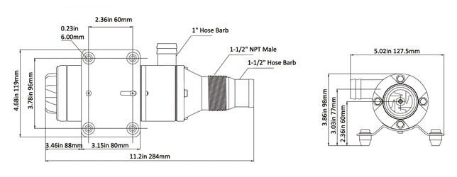 Seaflo 12V DC High Efficient Macerator Water Pump for Marine